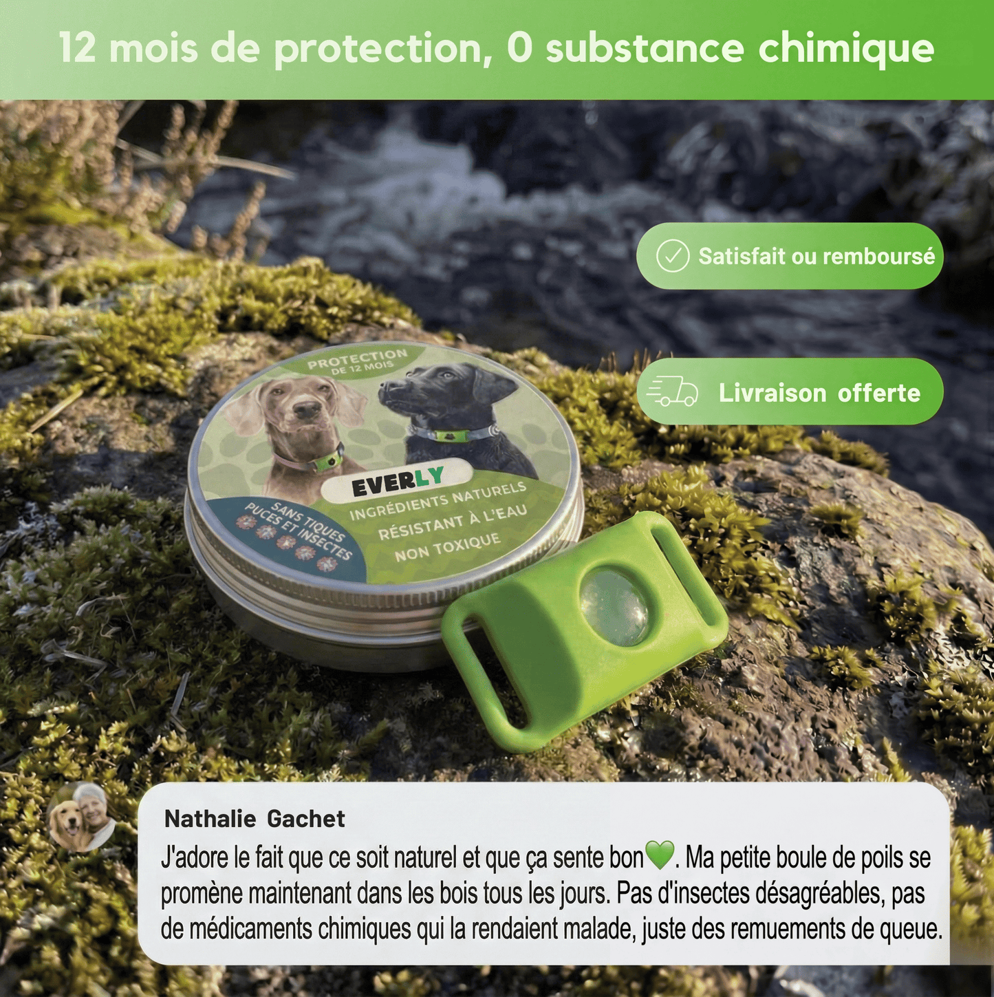 Pendentif Everly™ - 12 mois de protection